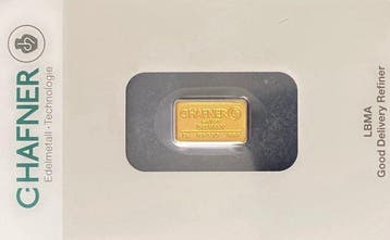 2 grammes - Or .999 - C. Hafner, Germany - Scellé & avec