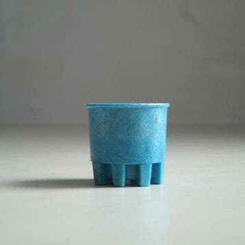 Glasfabriek Leerdam - A.D. Copier - Pot - Graniver - Blauwe