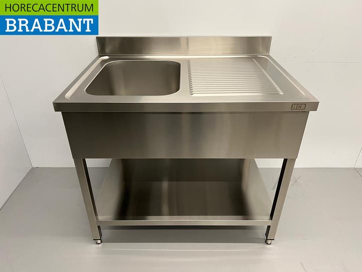 RVS Spoeltafel spoelbak 100 x 70 cm Horeca, Articles professionnels, Horeca | Mobilier & Aménagement, Enlèvement ou Envoi
