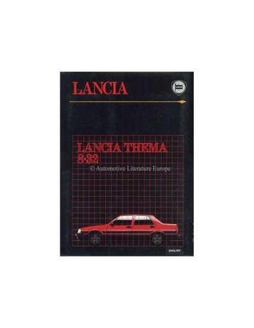 1986 LANCIA THEMA 8.32 PERSMAP ENGELS, Ophalen of Verzenden, Nieuw