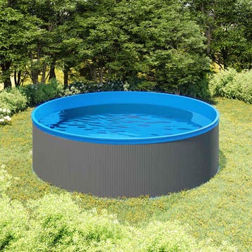 vidaXL Splasher pool met hangende skimmer en pomp 350x90 cm, Tuin en Terras, Verzenden, Nieuw