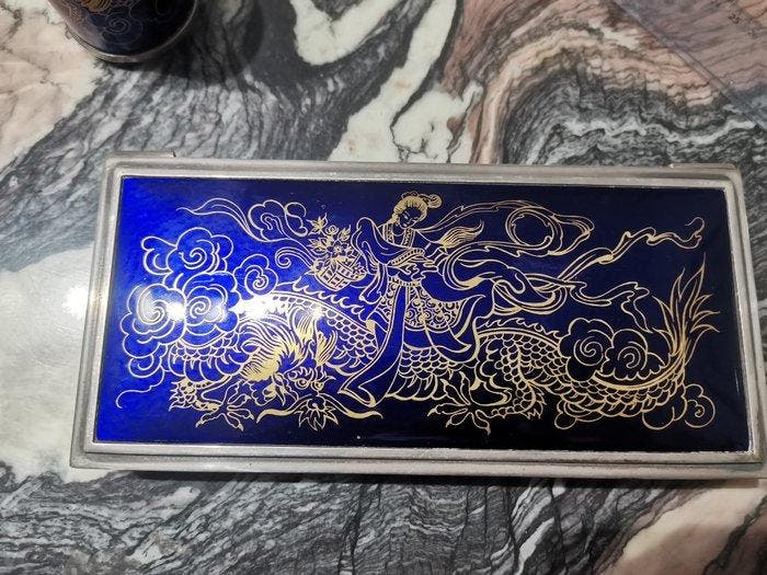 Asbak (3) - .925 zilver - aansteker - sigarenkist, Antiek en Kunst, Antiek | Zilver en Goud