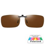 Fako Sunglasses - Clip On Voorzet Zonnebril Gun Metal In Box, Verzenden