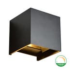 LED CUBE 2X3W DIM TO WARM ZWART, Verzenden