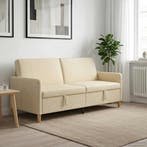 vidaXL Sofa met Opbergruimte Crèmekleurig 192 x 78 x 87 cm, Huis en Inrichting, Verzenden, Nieuw