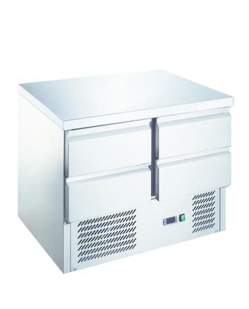 Q-Gastro RVS Koelwerkbank 4 lades (NIEUW!!), Ophalen of Verzenden, Nieuw in verpakking
