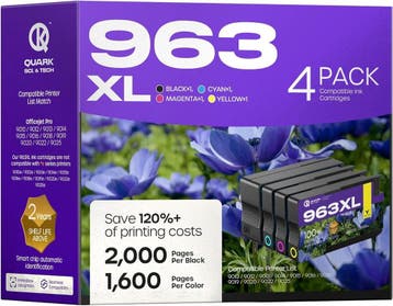 Pack 4 cartouches HP 963XL - Seconde chance -39%, Verzenden, Cartridge, Quark