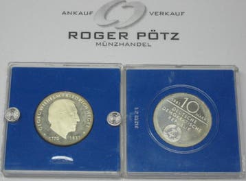 Ddr 10 Mark Friedrich Hegel 1981 polierte Platte original..., Verzenden, België