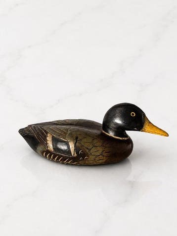 Lokeend - Antique Hand-Carved Wooden Duck 36 cm – Folk Art –