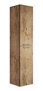 Badkamerkast Venus 30 x 30 x 160 cm Kastanje Eiken Kolomkast, Doe-het-zelf en Bouw, Verzenden, Nieuw