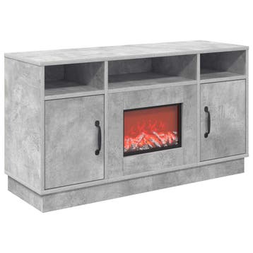 vidaXL Elektrische haard Betonkleurig 100 x 33 x 55 cm, Huis en Inrichting, Verzenden, Nieuw