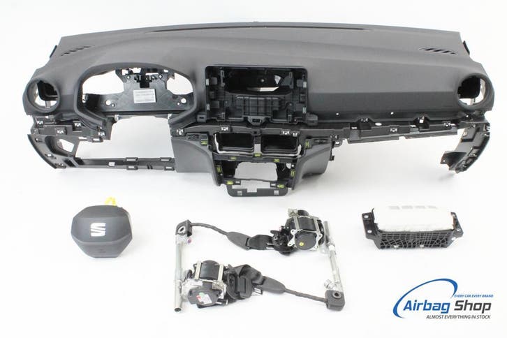 Airbag set Dashboard zwart Seat Ibiza 6F facelift  2021- ..., Auto-onderdelen, Dashboard en Schakelaars, Gebruikt, Seat