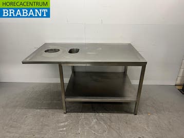 Table de travail en acier inoxydable avec petit évier et, Verzenden