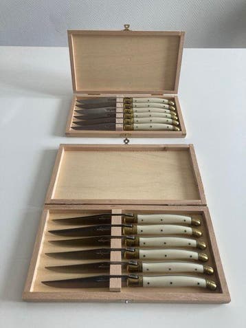 Laguiole - Couteau de table (14) - Acier, Laiton, Résine