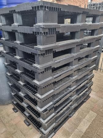 Nieuwe zwarte kunststof pallets ( Ibc , Tonnen , Vaten ), Jardin & Terrasse, Barils de pluie, Enlèvement