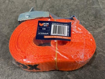 Veiling - 25x Konvox Spanband met klemgesp – 25mm x 4m, Nieuw