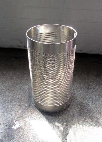 RVS Prullenbak, ø31 x H55cm