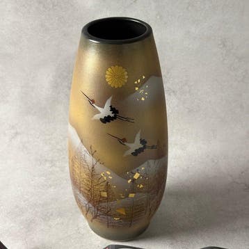 Vaas - Porselein - Japan - Kutani Ware Shuzan (Zonder