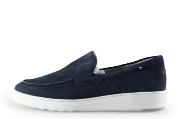 Floris van Bommel Instappers in maat 41 Blauw, Overige typen, Floris van Bommel, Zo goed als nieuw, Verzenden