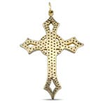 Pendentif en forme de croix - 14 carats Or jaune - 1.00ct., Bijoux, Sacs & Beauté
