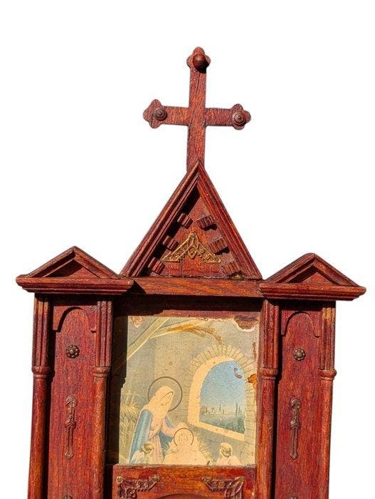 Altaar - Hout - 1850-1900 - Autel d’église miniature - Jouet, Antiquités & Art, Antiquités | Livres & Manuscrits