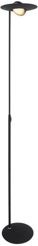 2dekans | Vloerlamp Zenith LED 1477ZW zwart, hoogte 185 cm,, Ophalen of Verzenden