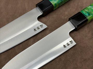 Keukenmes - Santoku en Deba - Premium Japanse – Set van 2 -