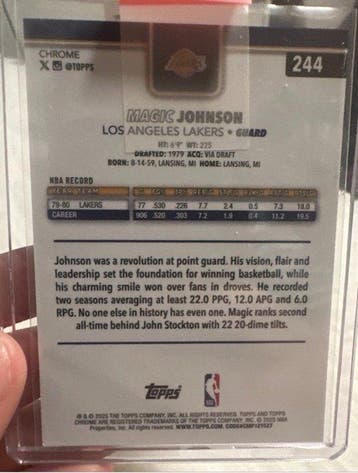 Topps Magic Johnson /25 - 2025 - 1 Card - Excellent (EX), Nieuw