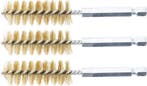 Bgs Technic Messingborstel 17 mm 6,3 mm (1/4) 3-dlg, Verzenden, Nieuw