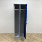 Garderobe/lockerkast 2 deurs, met hang en leg (hxbxd), Gebruikt