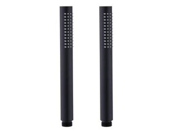 Veiling - 2x Beaux staafhanddouche 1 straalsoort Port mat zw, Nieuw