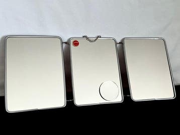 Spiegel - vervhroomd metaal , spiegelglas - Miroir de