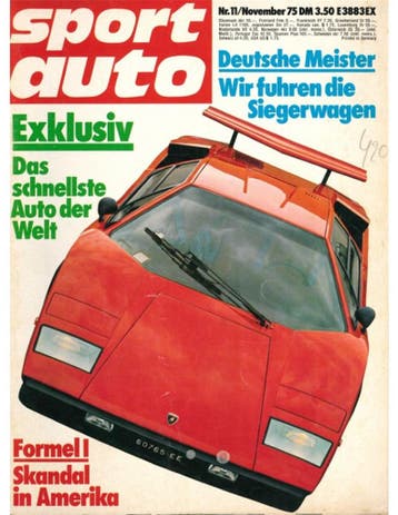 1975 SPORT AUTO MAGAZINE 11 DUITS