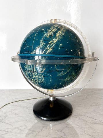 Celestial table globe - 1960s Globe Céleste Alpha –