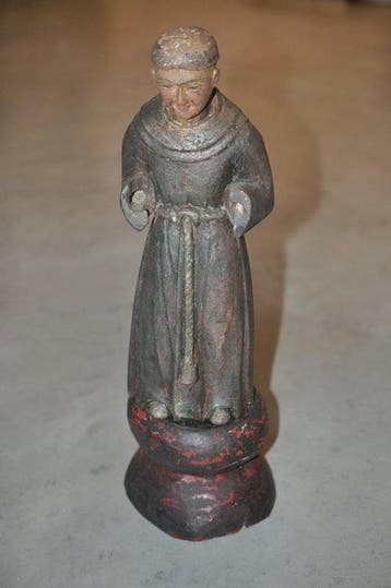 sculptuur, Franciscus van Assisi - 43 cm - Hout