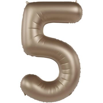 5 Jaar Cijfer Ballon Goud 86cm, Hobby en Vrije tijd, Feestartikelen, Verzenden, Nieuw
