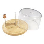 Kaaskruller houten plank met RVS mes en kunststof afdekkap, Verzenden, Nieuw in verpakking