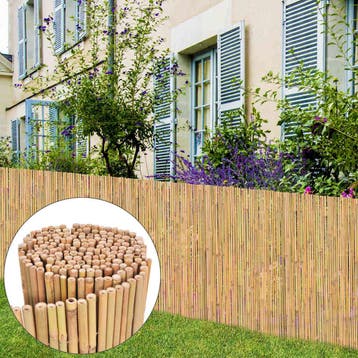vidaXL Scherm 300x100 cm bamboe, Verzenden