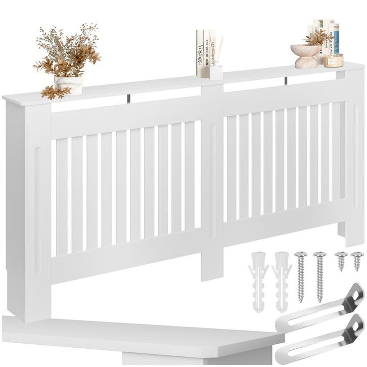 Radiatorombouw Vila, in lamellenontwerp, met plank, Doe-het-zelf en Bouw, Verwarming en Radiatoren, Verzenden