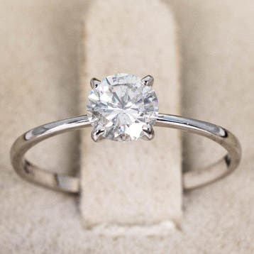 Zonder minimumprijs - Ring - 18 karaat Witgoud - 0.68ct. tw.