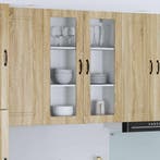 vidaXL Keukenkast aan de muur Lucca Sonoma Eiken 80 x 31 x, Huis en Inrichting, Verzenden, Nieuw