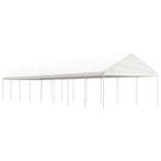vidaXL Prieel met dak 17,84x4,08x3,22 m polyetheen wit, Verzenden, Nieuw