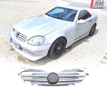 CALANDRE MERCEDES SLK R170 96-04 LOOK AMG CHROMÉ, Autos : Pièces & Accessoires, Verzenden