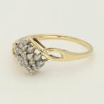 Bague - 14 carats Or jaune, Or blanc Diamant (Naturelle)