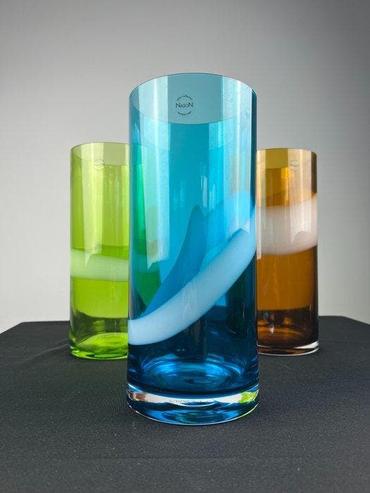 Murano.com - Carlo Nason - Vaas - Muranoglas - Trio vazen, Antiquités & Art, Curiosités & Brocante