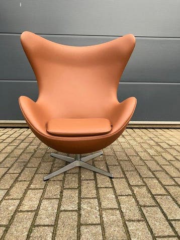Fritz Hansen - Arne Jacobsen - Fauteuil - Egg Stoel - Leder