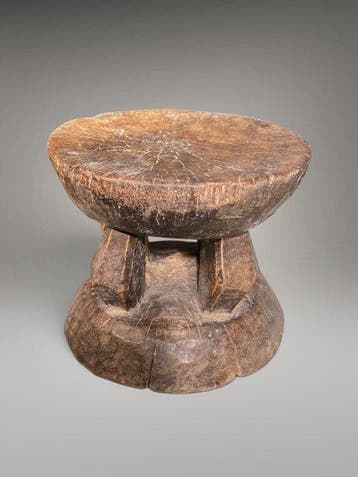 Kruk - Hout - Prachtige kruk LOBI, Antiek en Kunst