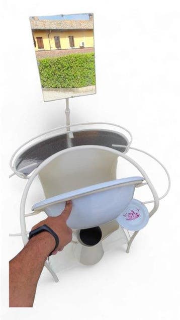 Vintage Lavabo - Geëmailleerd ijzer