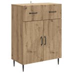 vidaXL Dressoir Artisanaal eiken 66 x 34,5 x 89,5 cm Bewerkt, Huis en Inrichting, Kasten | Dressoirs, Verzenden, Nieuw