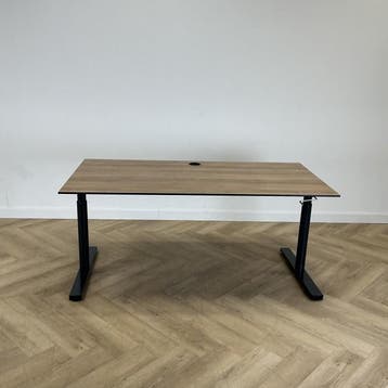 Eromes  slingerbureau 180x80 cm, havanna - antraciet